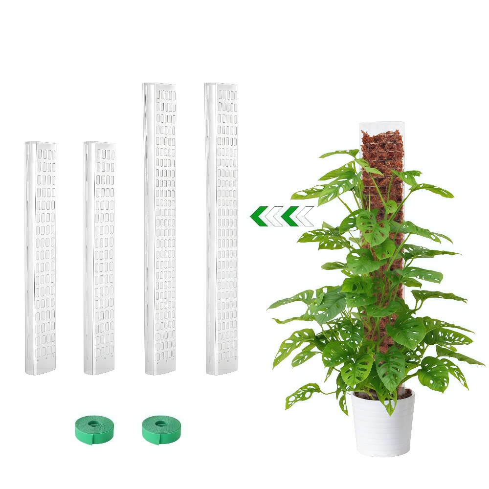 Monstera Thai Constellation - เสาพลาสติกสำหรับยึดต้นไม้ในร่ม ตัวช่วยพยุงต้นไม้เลื้อย ตัวค้ำยันกระถางต้นไม้ ไม้เลื้อยสำหรับการเจริญเติบโตของต้นไม้ อุปกรณ์เสริมสำหรับการดูแลสวน
