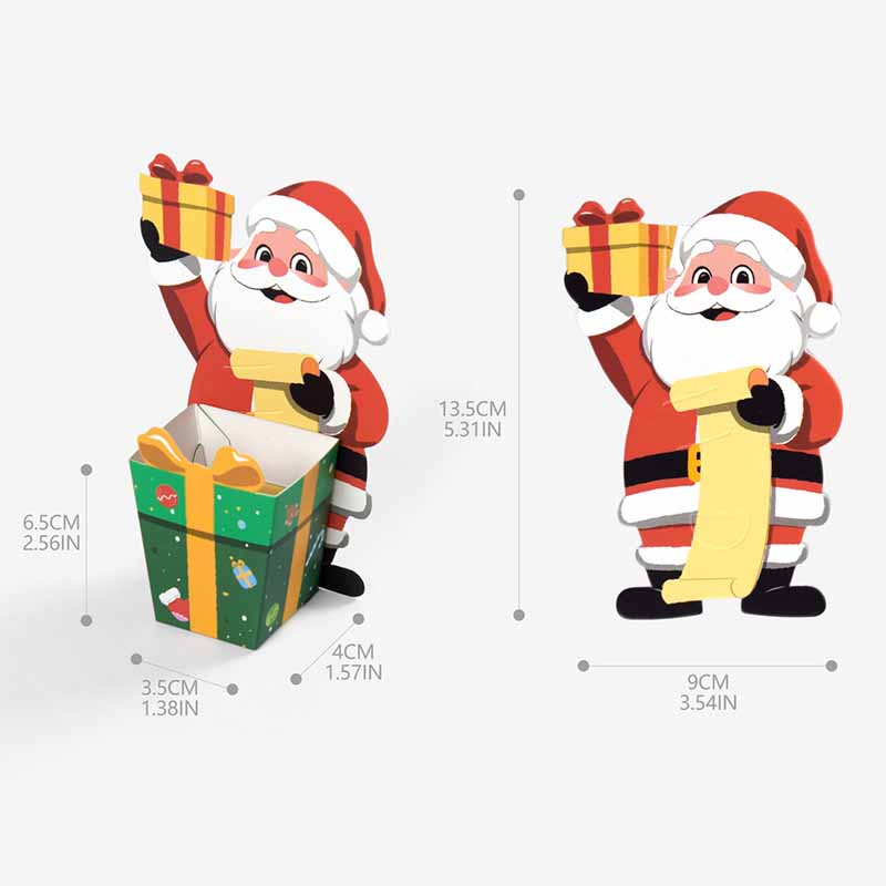 10/20 ชิ้น 3D ซานตาคลอสกล่องบร - Plant Parent Gifts บทวิจารณ์และราคา