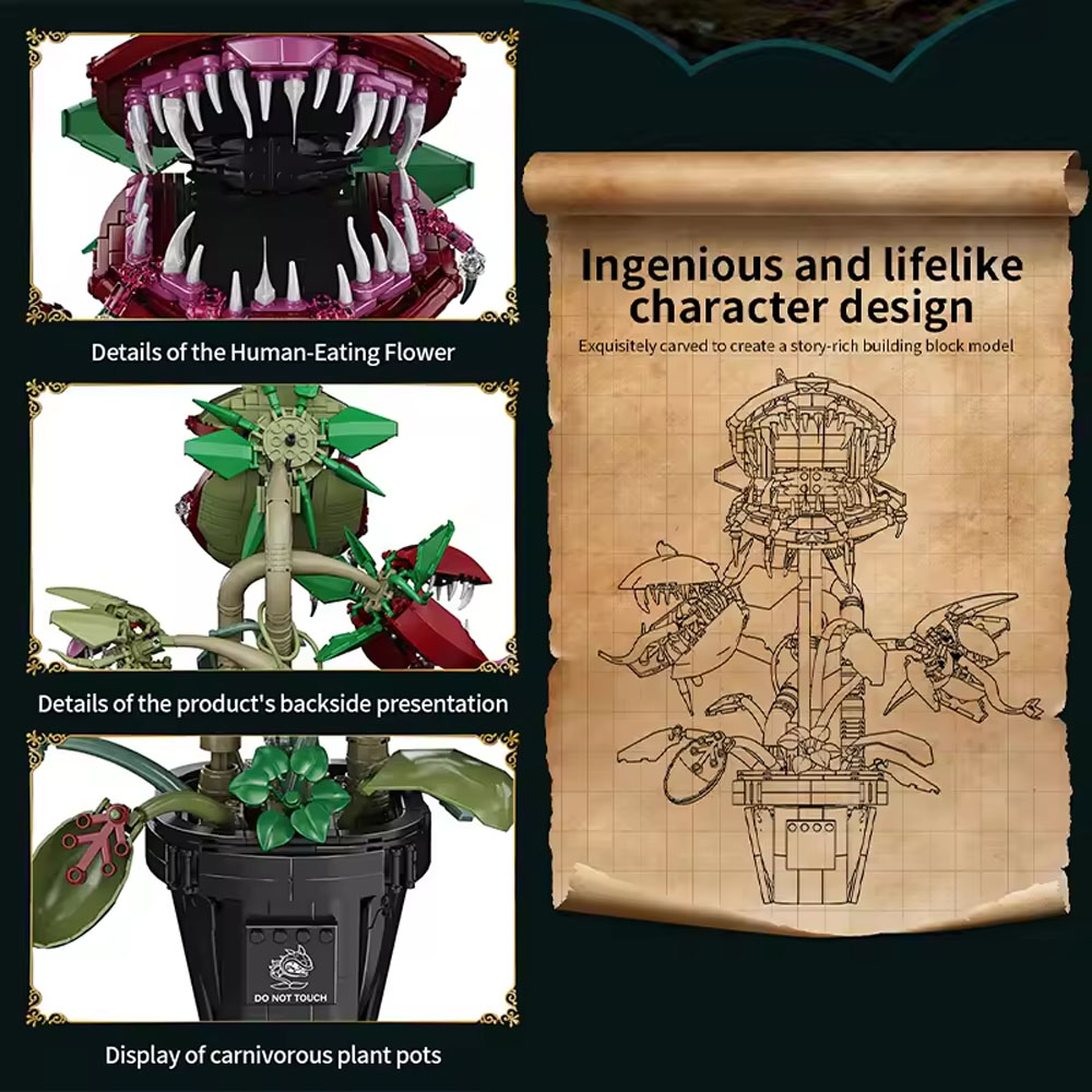 ตัวต่อดอกไม้กินคนในกระถางสุดสร - Plant Parent Gifts บทวิจารณ์และราคา