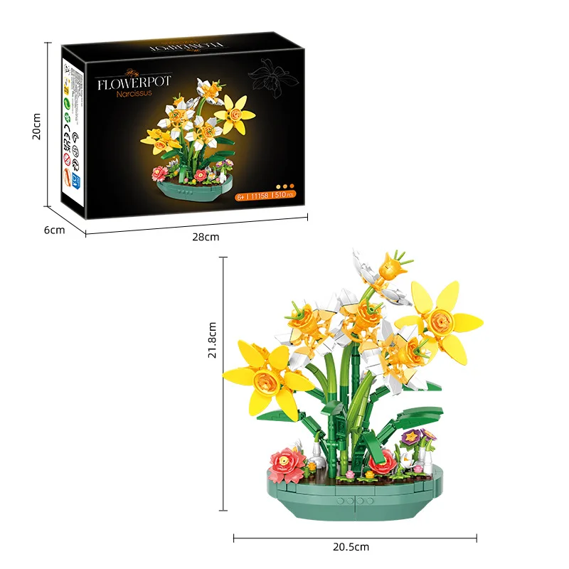 ตัวต่อดอกแดฟโฟดิลจำลอง ของตกแต - Plant Parent Pot บทวิจารณ์และราคา