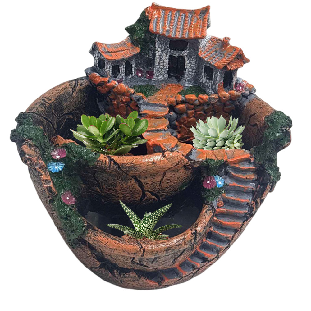 กระถางต้นไม้แบบวินเทจ หลายช่อง - Cactus Mix Pot บทวิจารณ์และราคา