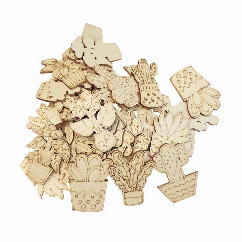 ชาร์มไม้ตัดรูปดอกไม้และกระบองเ - Cactus Mix Pot บทวิจารณ์และราคา
